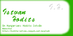 istvan hodits business card